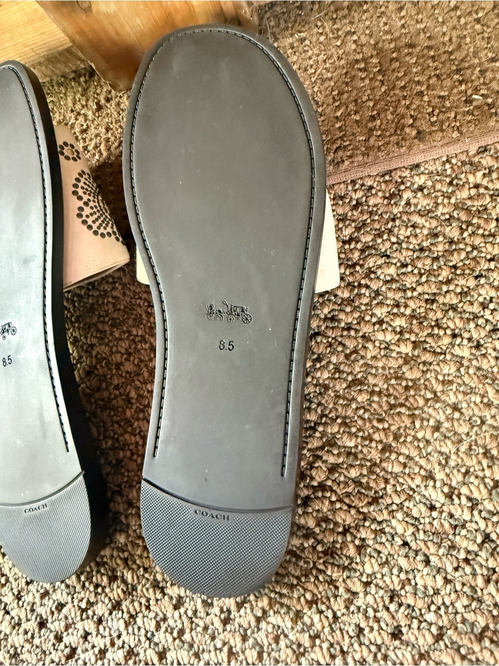 Coach Slide Sandals with Tea Rose Rivets - Picture 4 of 15
